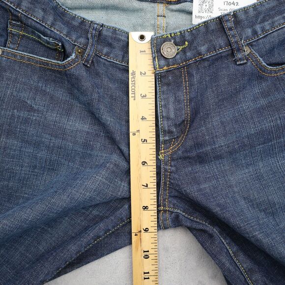 X2 Pants Womens 8L Blue Bootcut Low Rise Button Zip Raw Wash Quality Denim Jeans - Picture 4 of 16